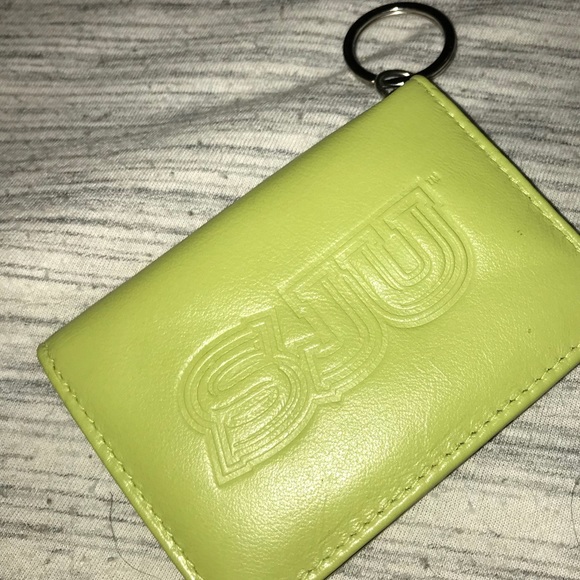SJU green Card/ ID holding key chain - Picture 1 of 4